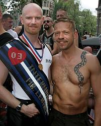 Photo of John with another IML, August 2003